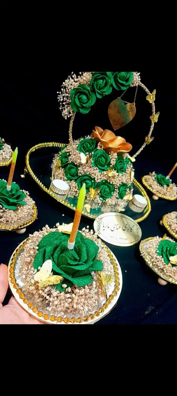 دیزاین سینی حنا دسته گل حنابندان|خدمات پذیرایی، مراسم|زاهدان, |دیوار