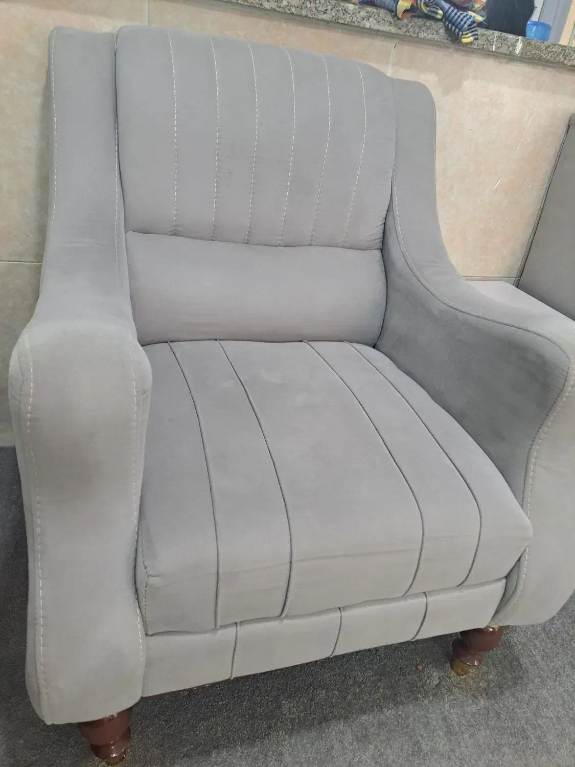 مبل ۷ نفره طوسی|مبلمان خانگی و میز عسلی|برازجان, |دیوار