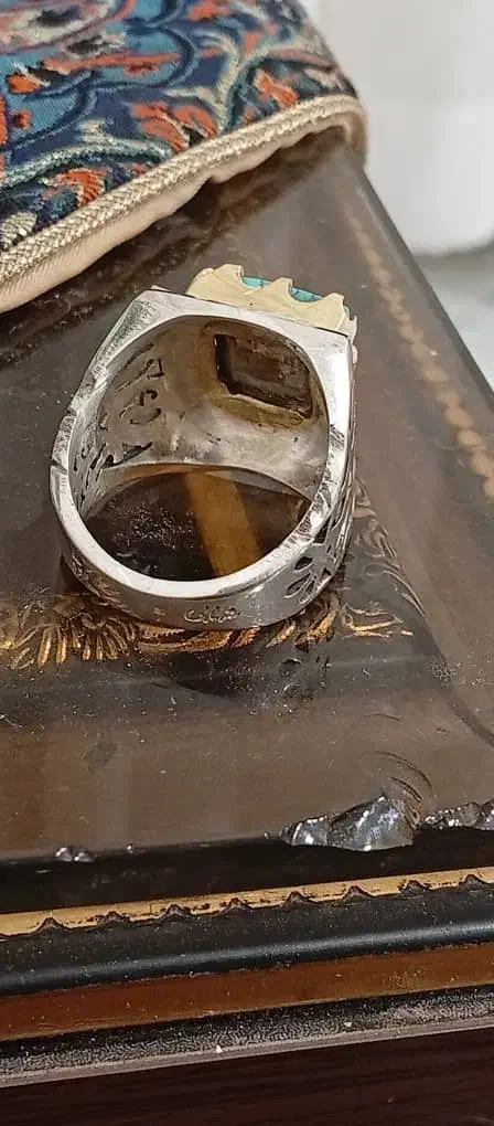 انگشتر ناب فیروزه نیشابوری|جواهرات|هرسین, |دیوار