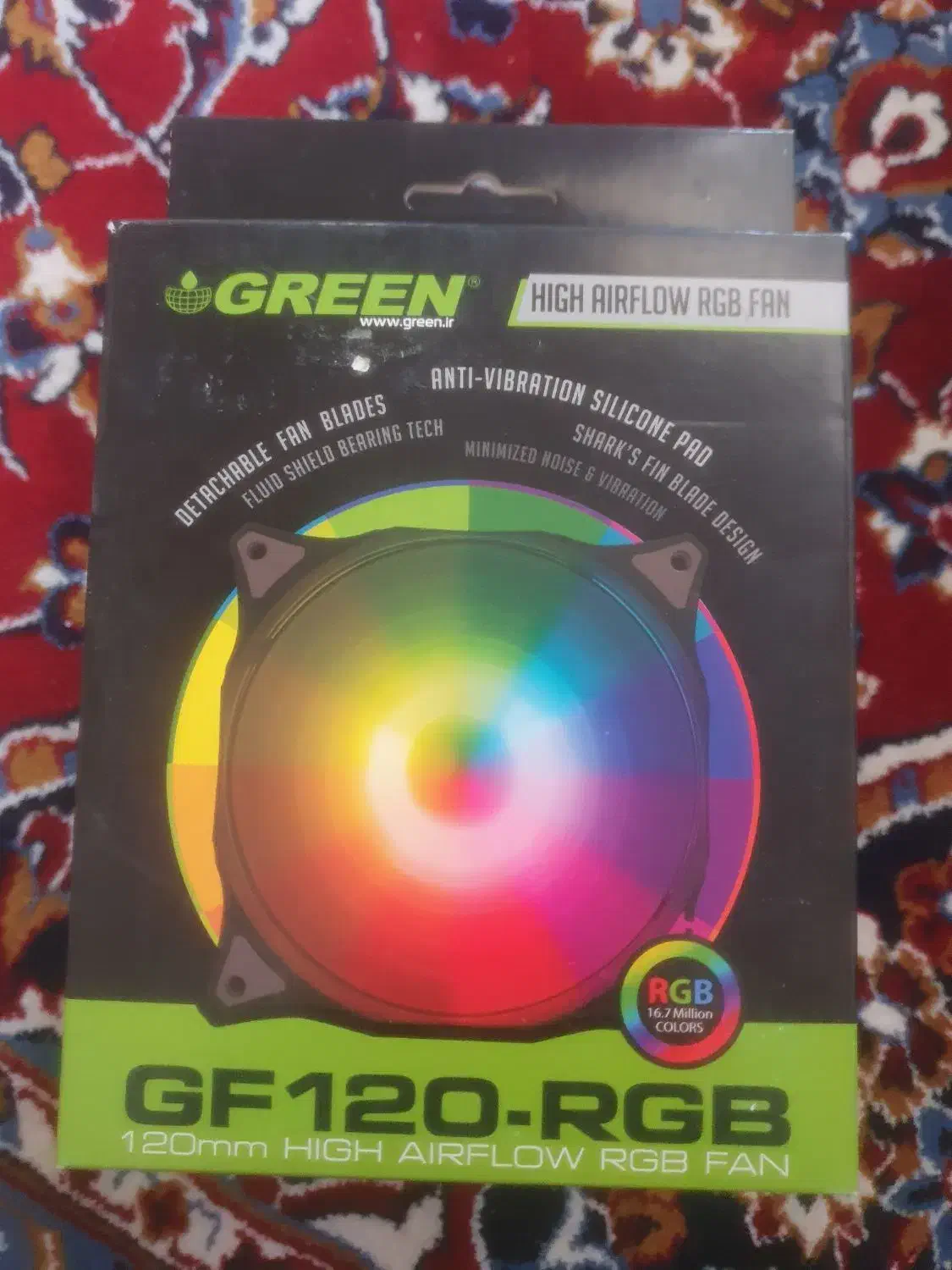 فن کیس گرین مدل Green GF120-RGB|قطعات و لوازم جانبی رایانه|شهرضا, |دیوار