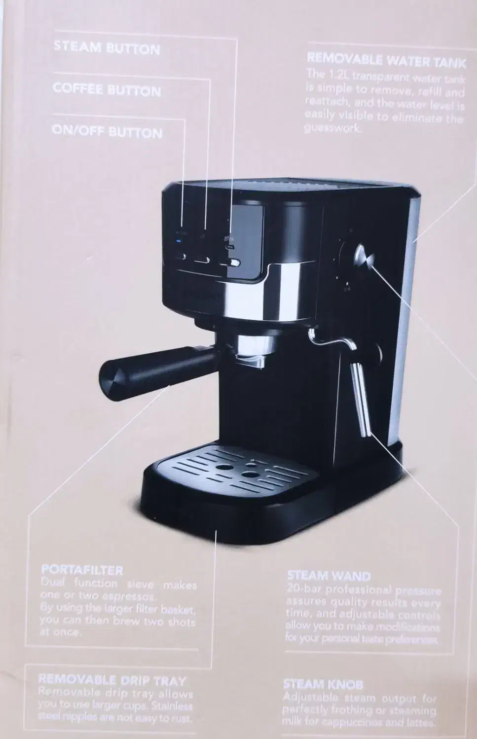 اسپرسو ساز وینسنت Vincent مدل EM5211 AromaticLife|سماور، چای‌ساز، قهوه‌ساز|تهران, قصر فیروزه ۱|دیوار