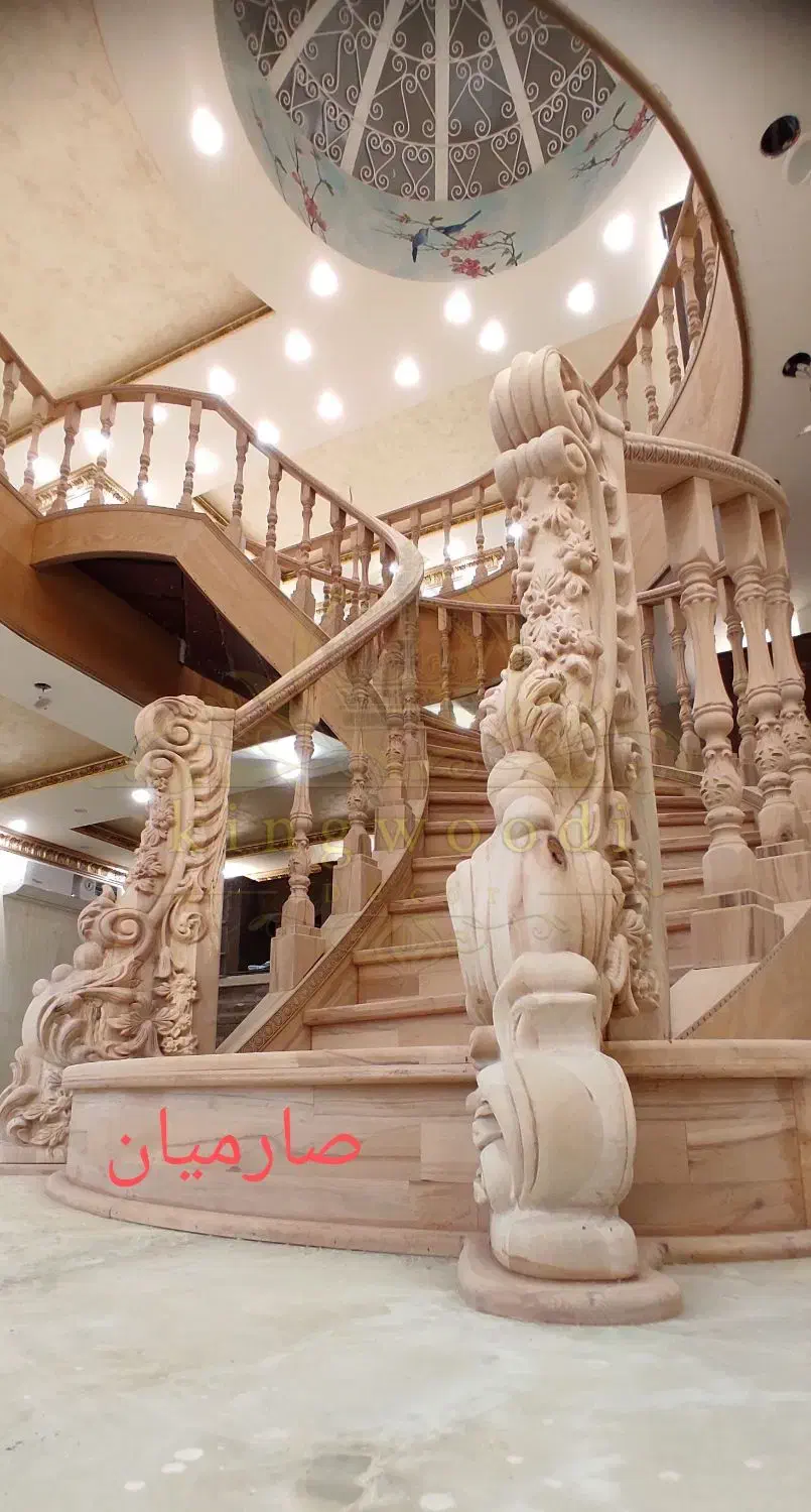 پله چوبی پله گرد پله دوبلکس|خدمات پیشه و مهارت|پردیس, سیاه سنگ|دیوار