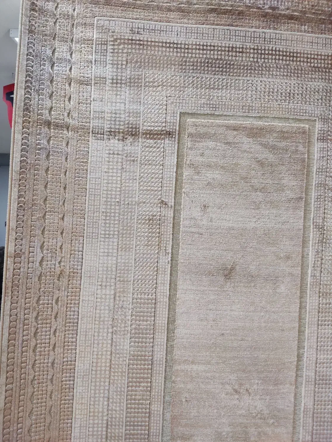 گلیم نو ۴متری مناسب اتاق نوجوان و آشپزخانه رنگ بژ|گلیم، جاجیم، گبه|شیراز, لشکری‎|دیوار