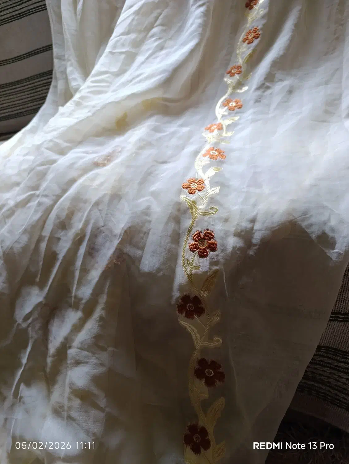 ۲عدد پرده حریر|پرده، رانر، رومیزی|بندر انزلی, میان پشته|دیوار