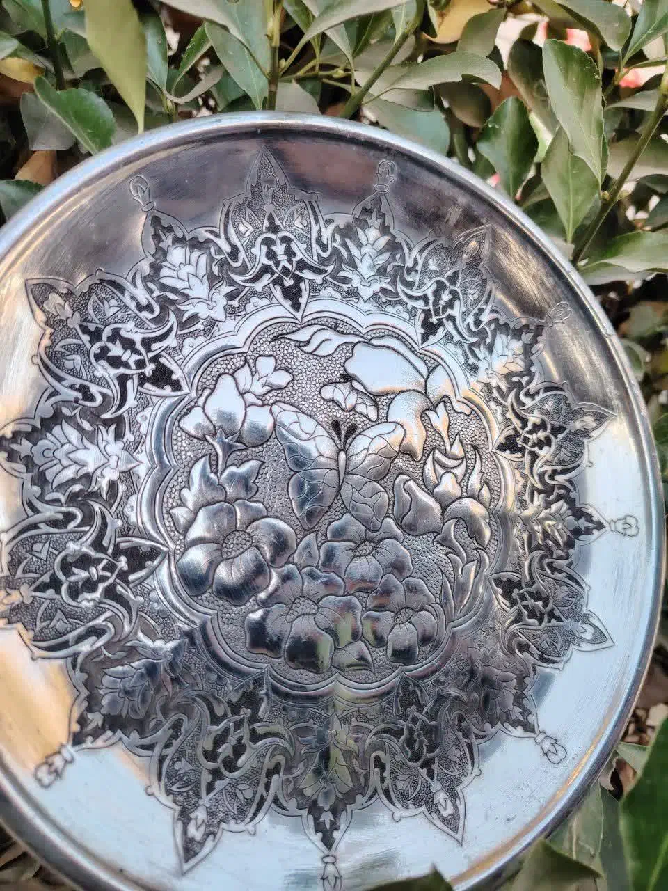 بشقاب مسی|کلکسیون اشیاء عتیقه|نیشابور, بنیاد شهید|دیوار