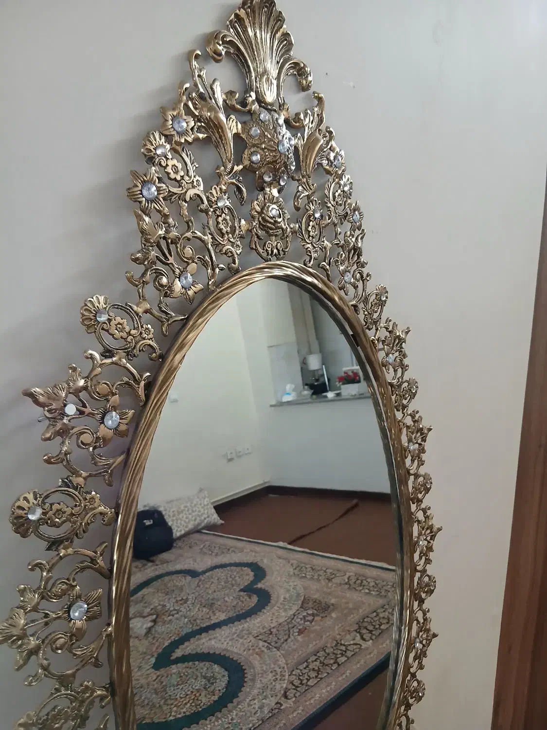 میز آینه زیر تلویزیونی وساعت|بوفه، ویترین، کنسول|همدان, |دیوار