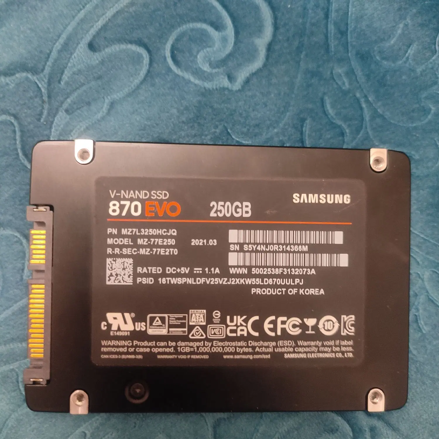 ssd samsung 250 ، در حد نو|قطعات و لوازم جانبی رایانه|شهریار, شهرک امیریه|دیوار