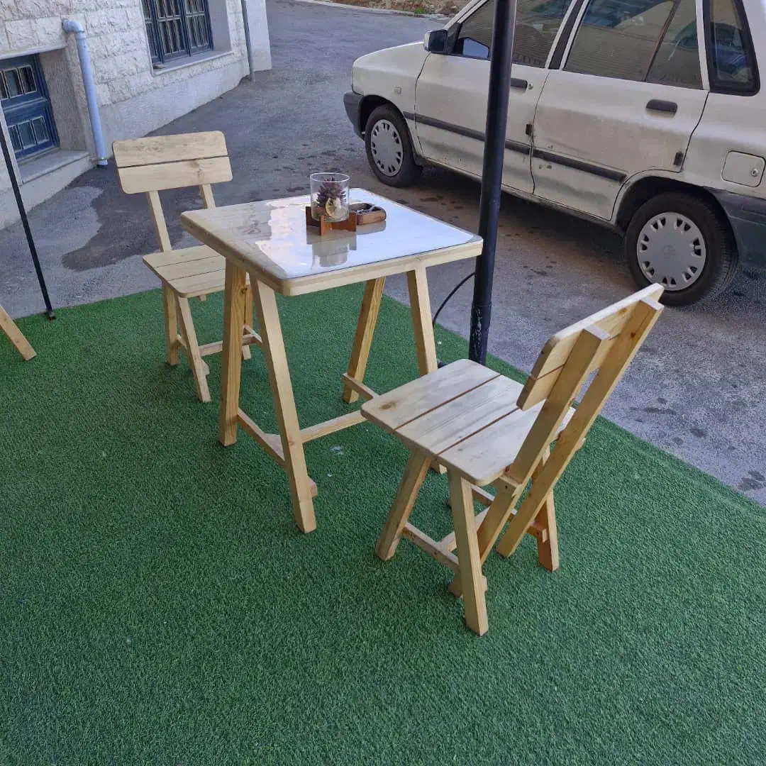 میز صندلی چوبی فلزی|میز و صندلی غذاخوری|مرودشت, دولت آباد|دیوار