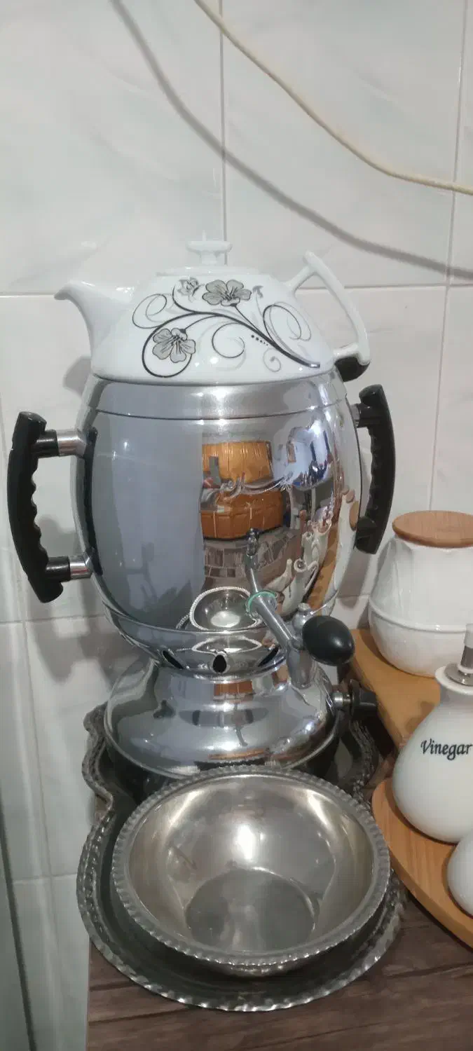 سماور گازی استفاده نشده نو|سماور، چای‌ساز، قهوه‌ساز|چالوس, |دیوار