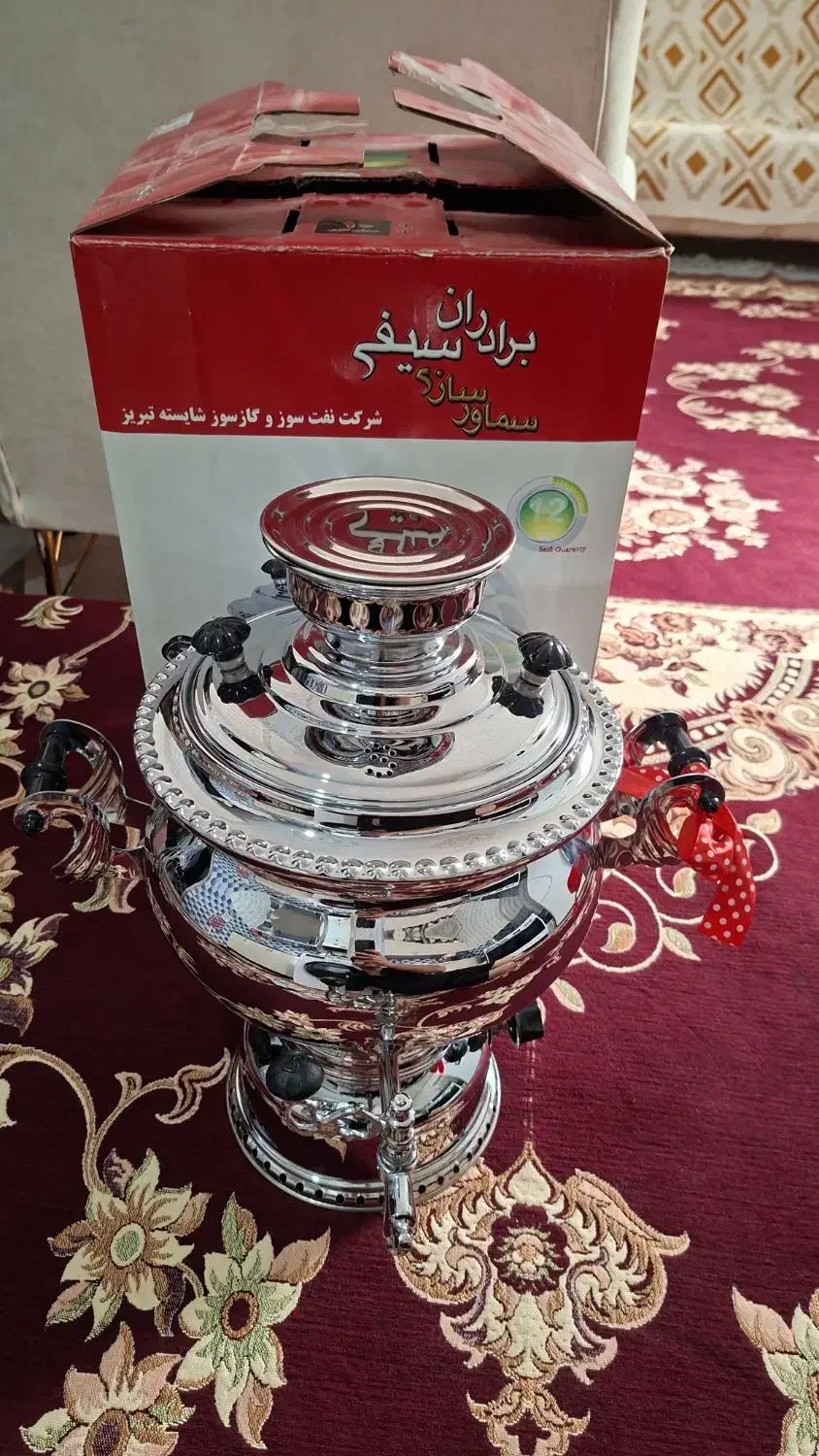 سماور گاز سوز ۵و۶ لیتری|سماور، چای‌ساز، قهوه‌ساز|اردبیل, |دیوار