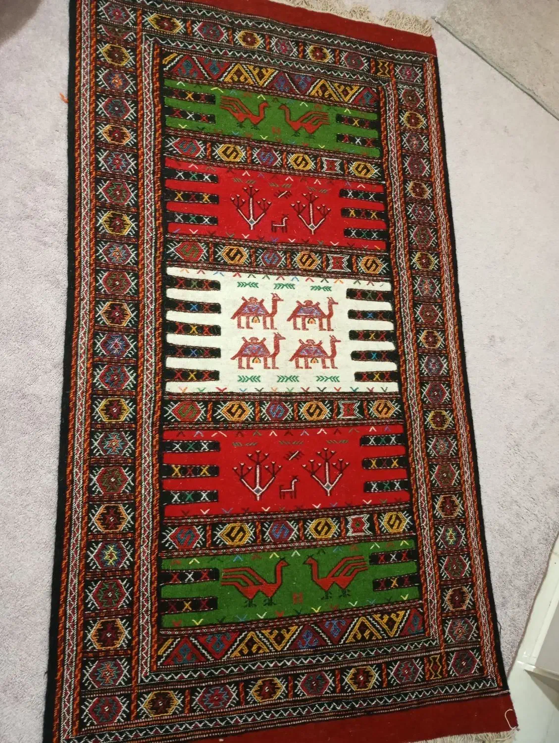 گلیم دست بافت|گلیم، جاجیم، گبه|بجنورد, |دیوار