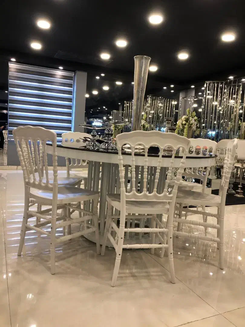 میز شام تالار مدل نوا/رستوران فلز رنگ سفید|عمده‌فروشی|آبادان, |دیوار