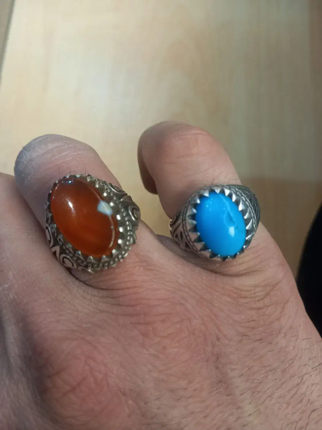 انگشتر نقره|کلکسیون اشیاء عتیقه|ساوه, |دیوار