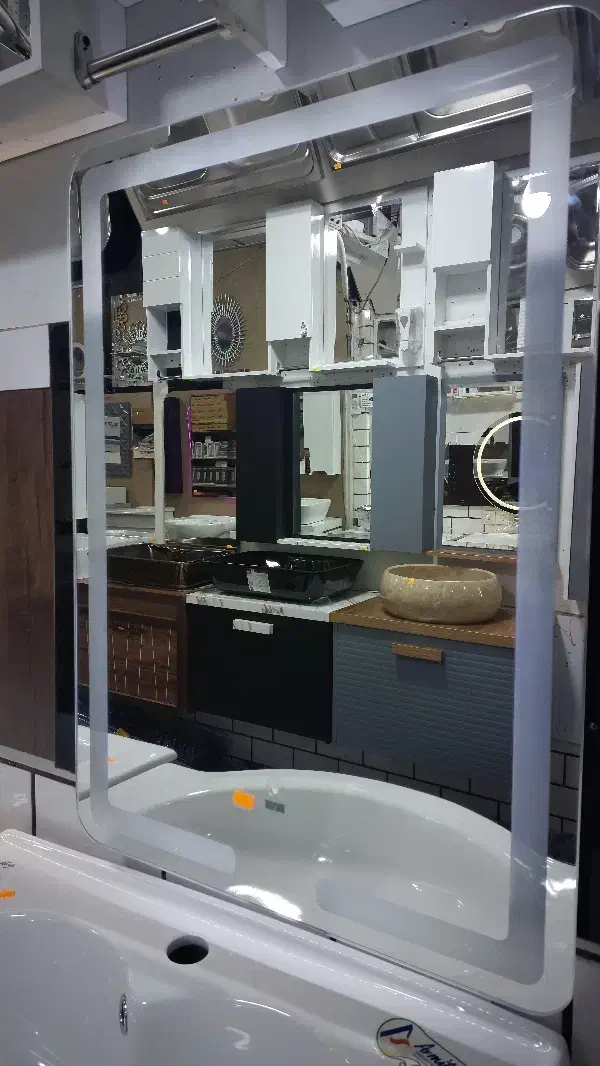 آینه چراغ دار|لوازم حمام|دزفول, |دیوار