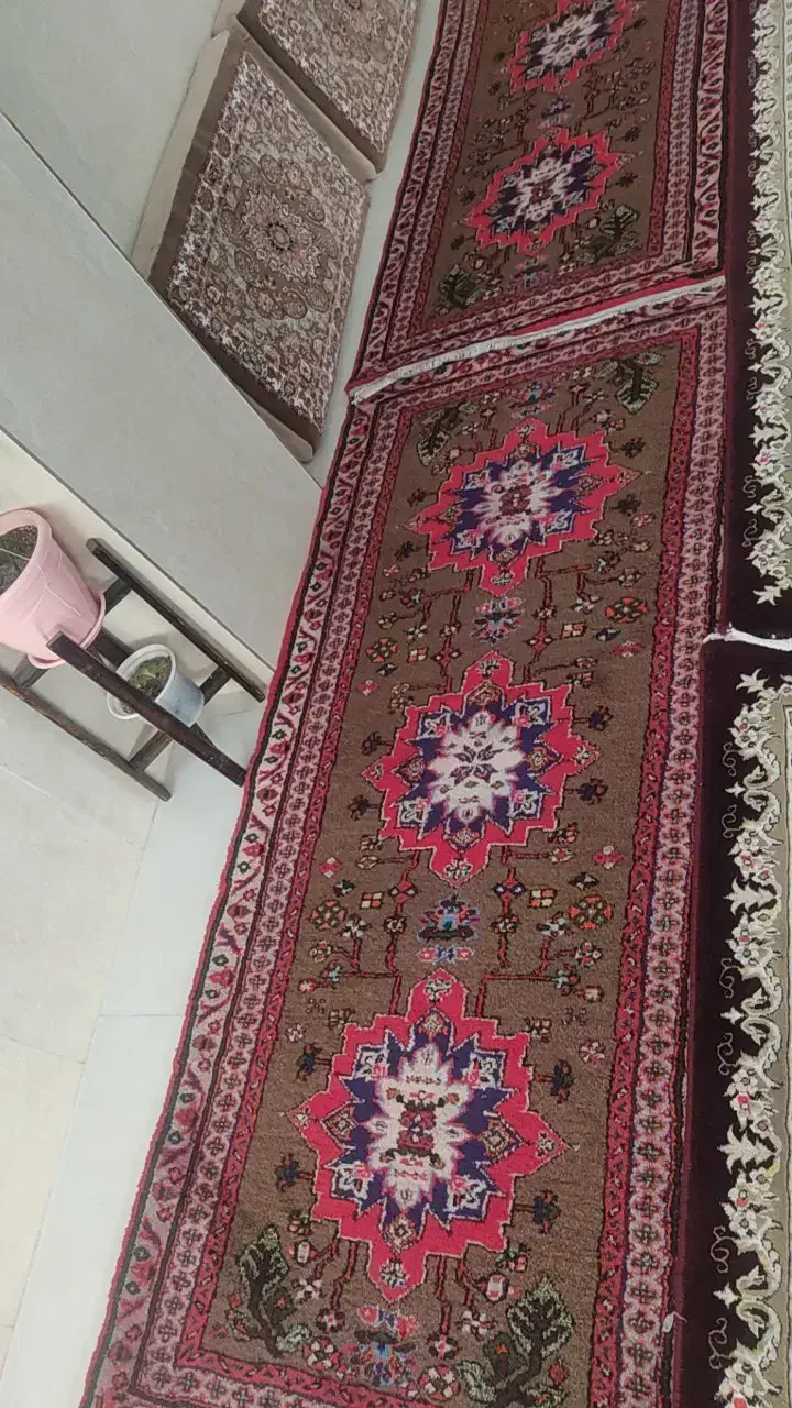 یک جفت فرش یک در دو متری دست بافتی|فرش|ابهر, |دیوار