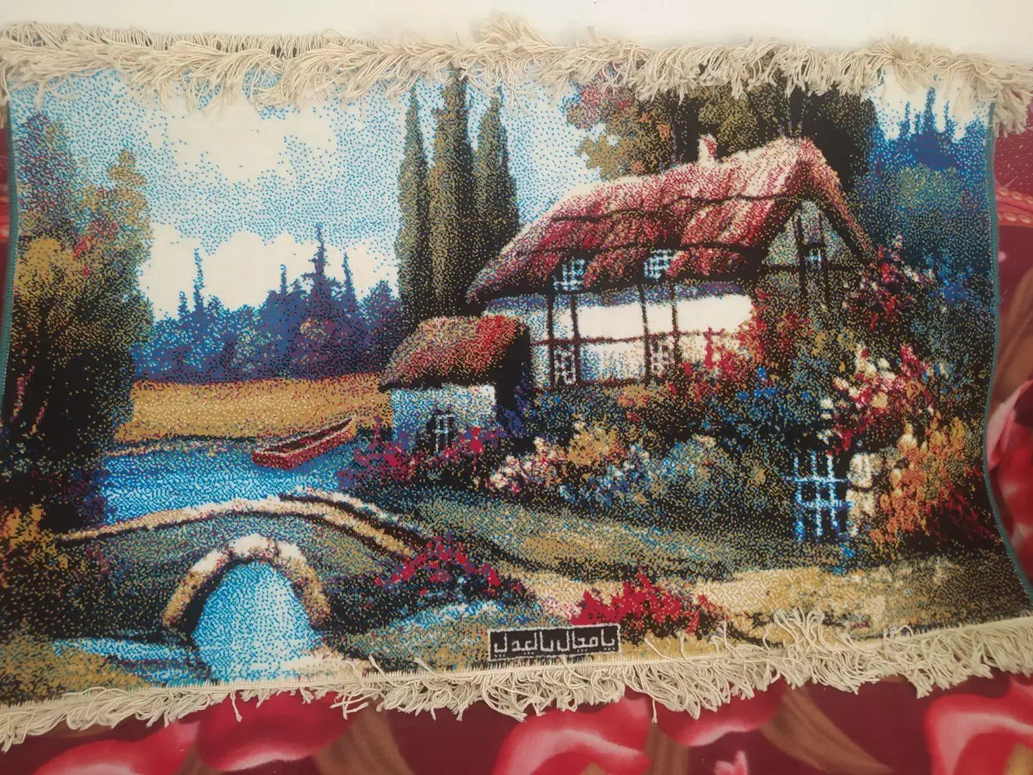 دو عدد تابلو فرش کاشان|تابلو فرش|اقلید, |دیوار