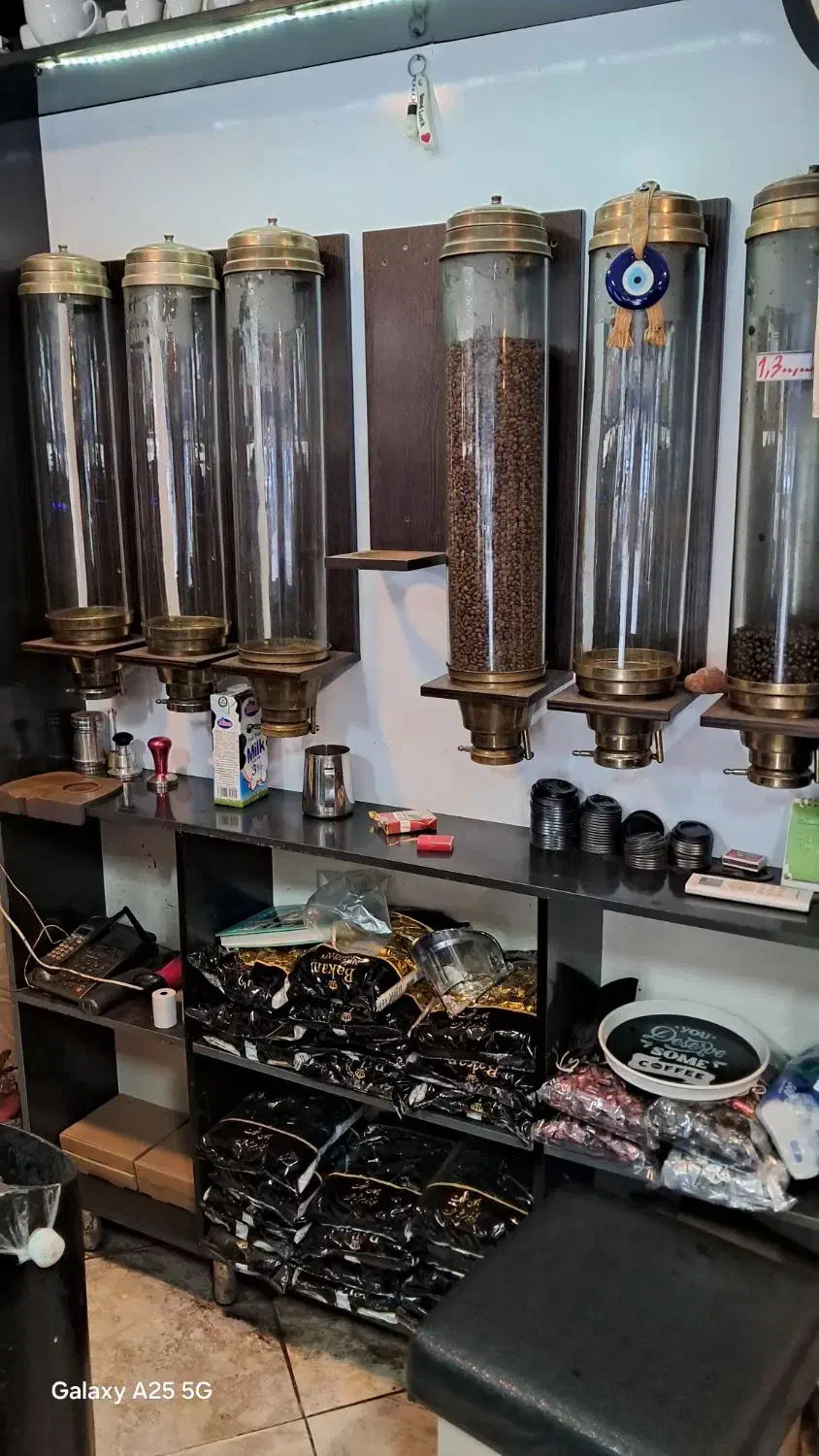 باکس دیواری تمام ام دی اف با سیلو قهوه|کتابخانه، شلف، قفسه‌های دیواری|لاهیجان, قیام|دیوار