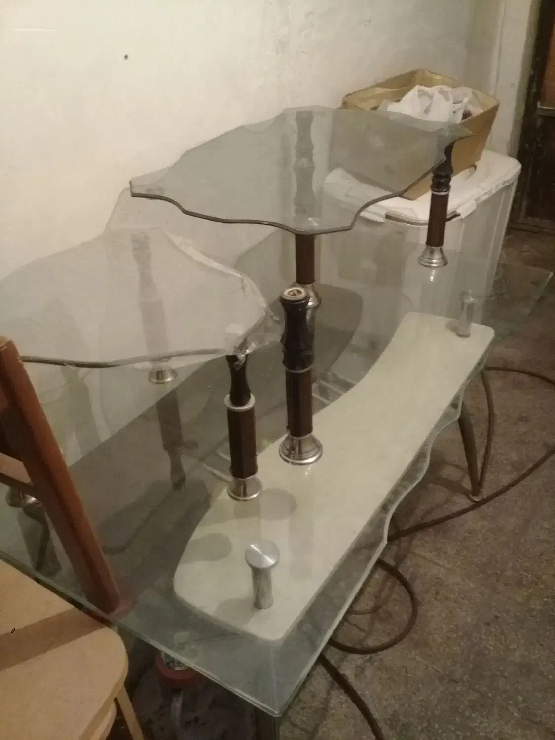 فروش فوری ۳عدد میز عسلی شیشه ای تمیز|مبلمان خانگی و میز عسلی|شاهرود, |دیوار