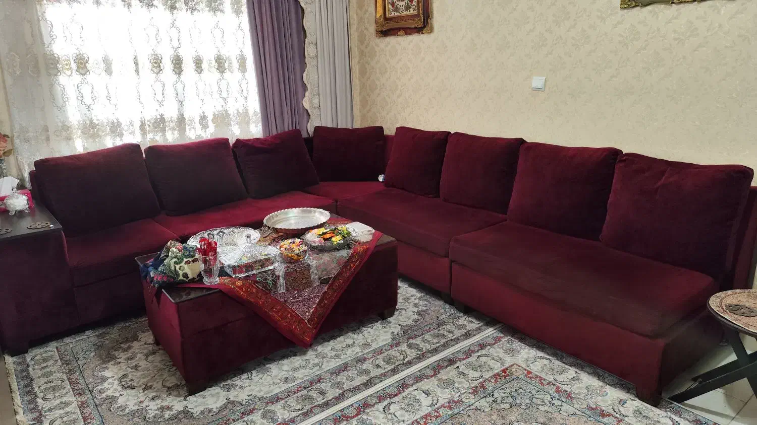 مبل راحتی ۹ نفره|مبلمان خانگی و میز عسلی|تهران, سلیمانی|دیوار