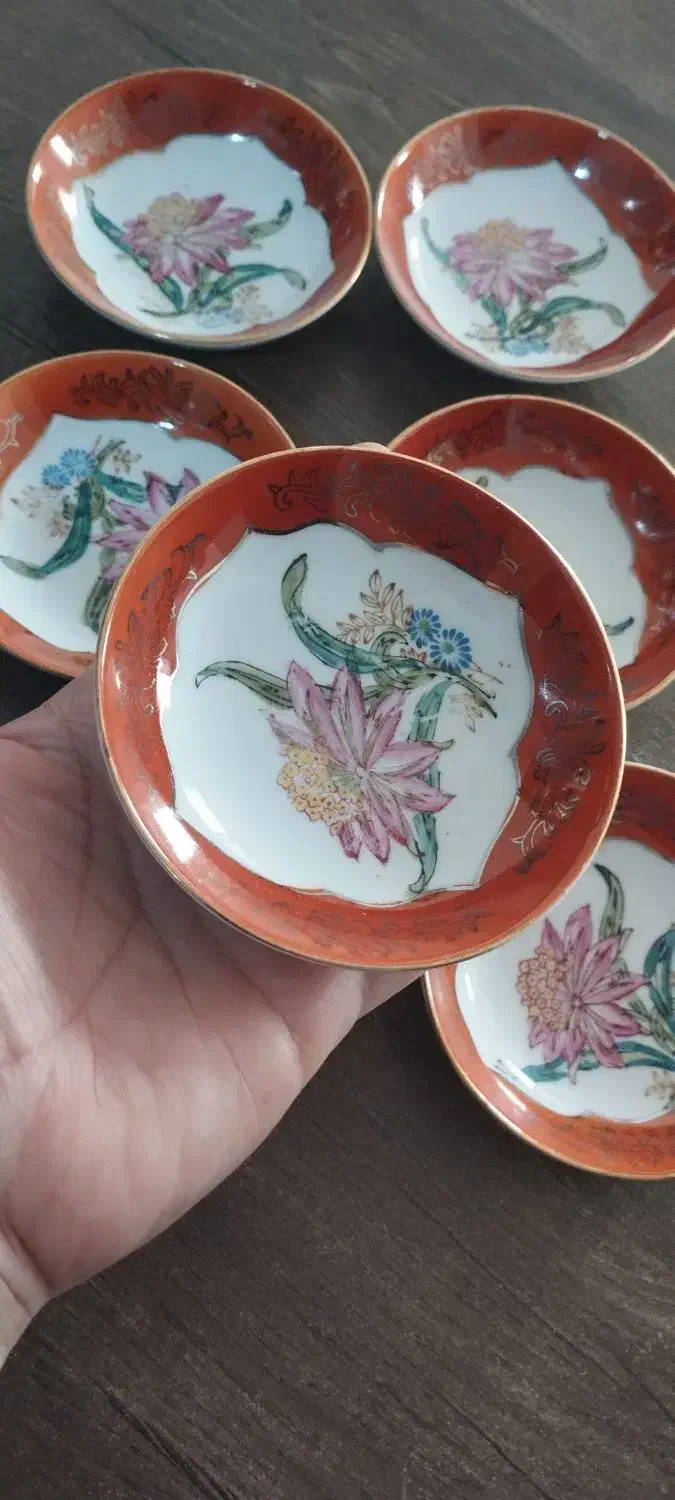 نلبکی ۴۵سال پیش نقاشی کاردست|کلکسیون اشیاء عتیقه|رشت, کوی حسینی|دیوار