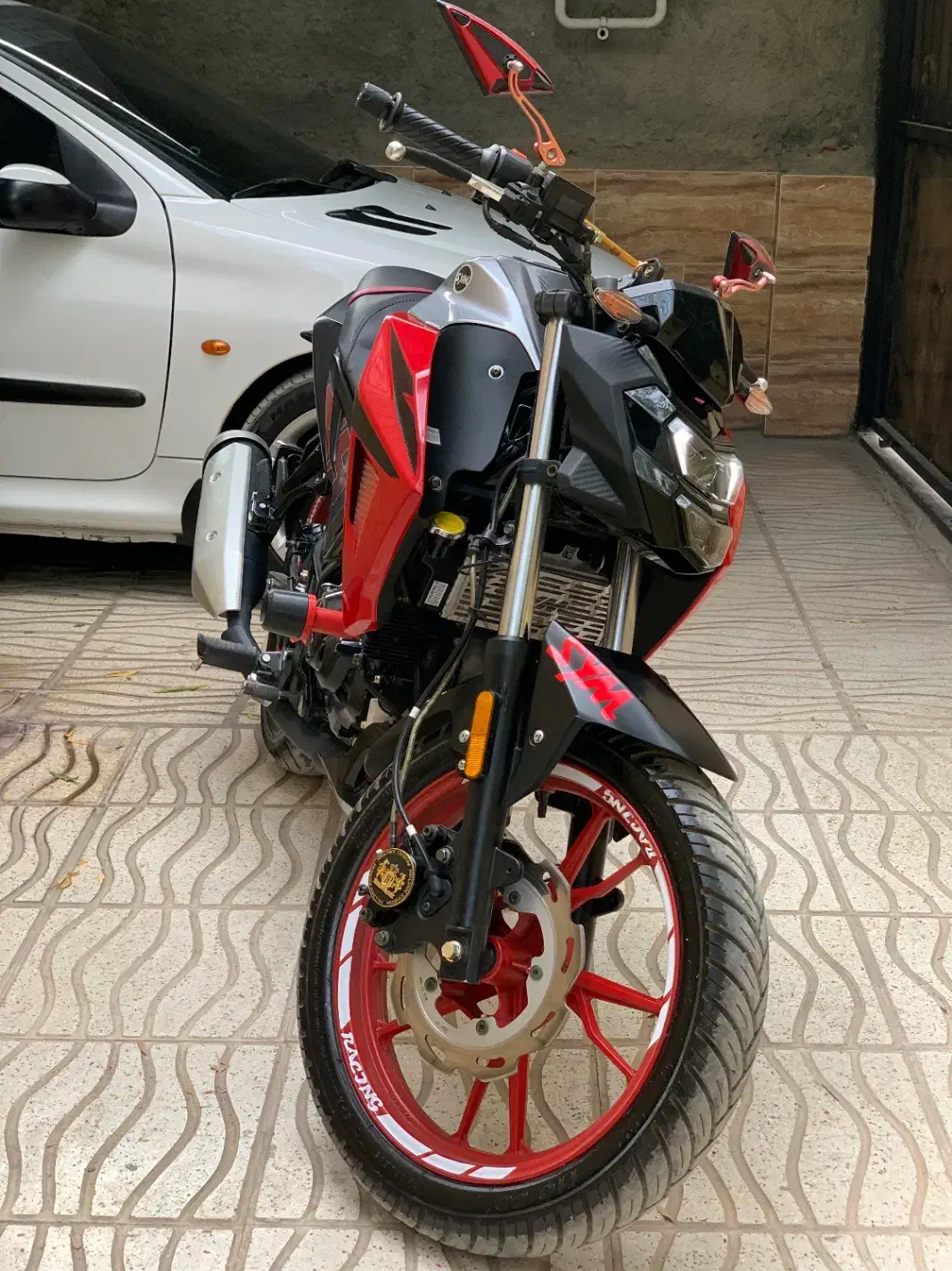 گلکسی sym na180|موتورسیکلت|بافت, |دیوار