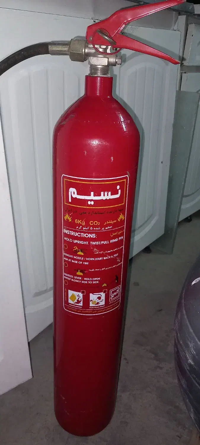 کپسول اتش نشانی co2|ابزارآلات|شیروان (لرستان), |دیوار