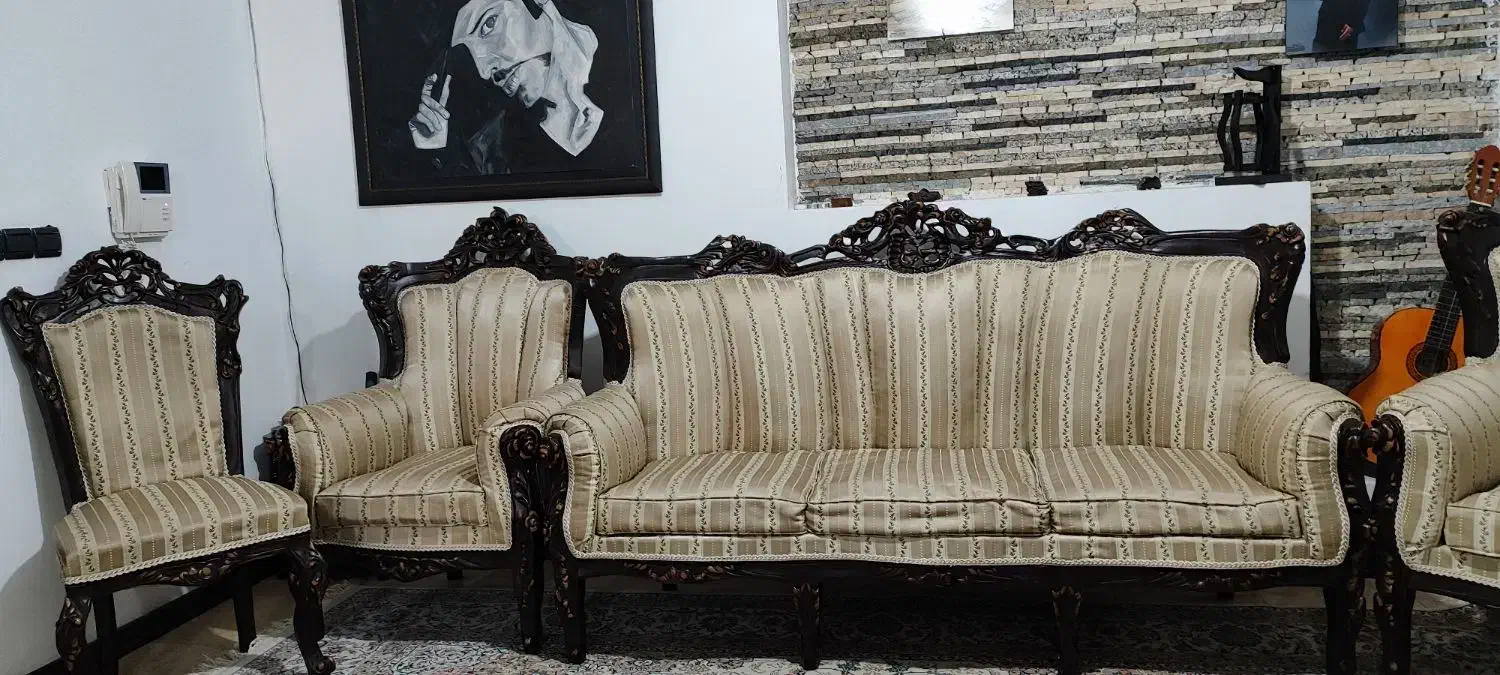 مبل سلطنتی|مبلمان خانگی و میز عسلی|محلات, |دیوار