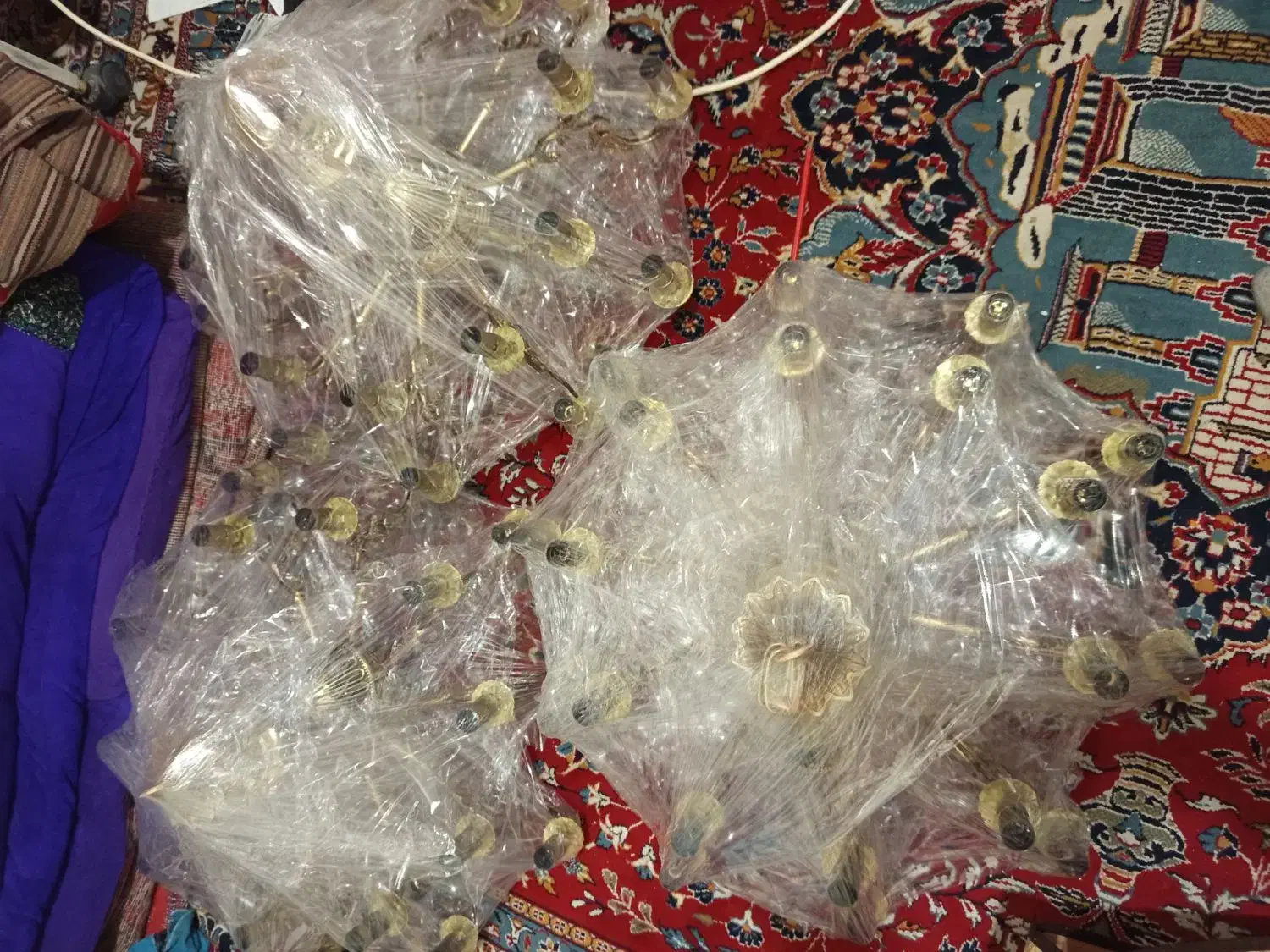 چهار عدد لوستر برنزی قیمت هر یک لوستر 7500 میلیون|لوستر و چراغ آویز|قدس, شهرقدس|دیوار