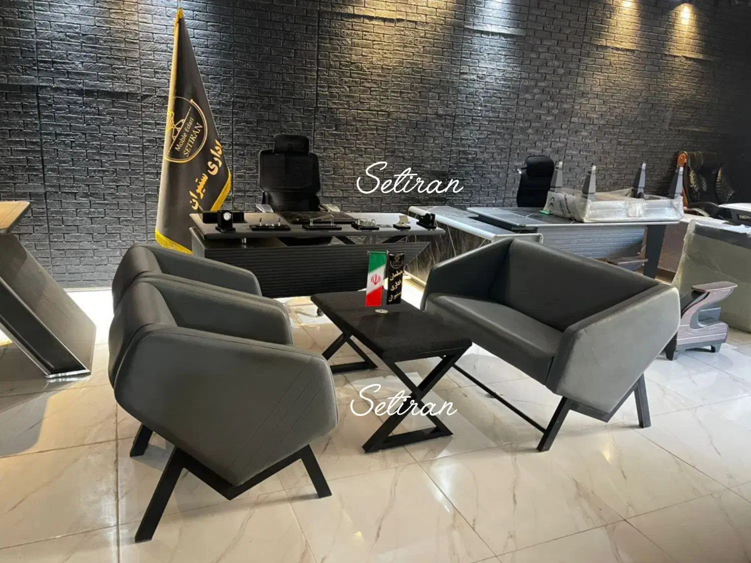 مبلمان اداری نیم ست عسلی|دفتر کار|تهران, یافت آباد جنوبی|دیوار