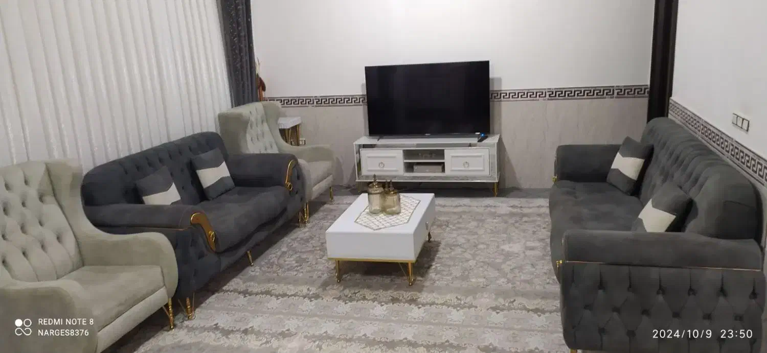 مبل ۸ نفره|مبلمان خانگی و میز عسلی|میلاجرد, |دیوار