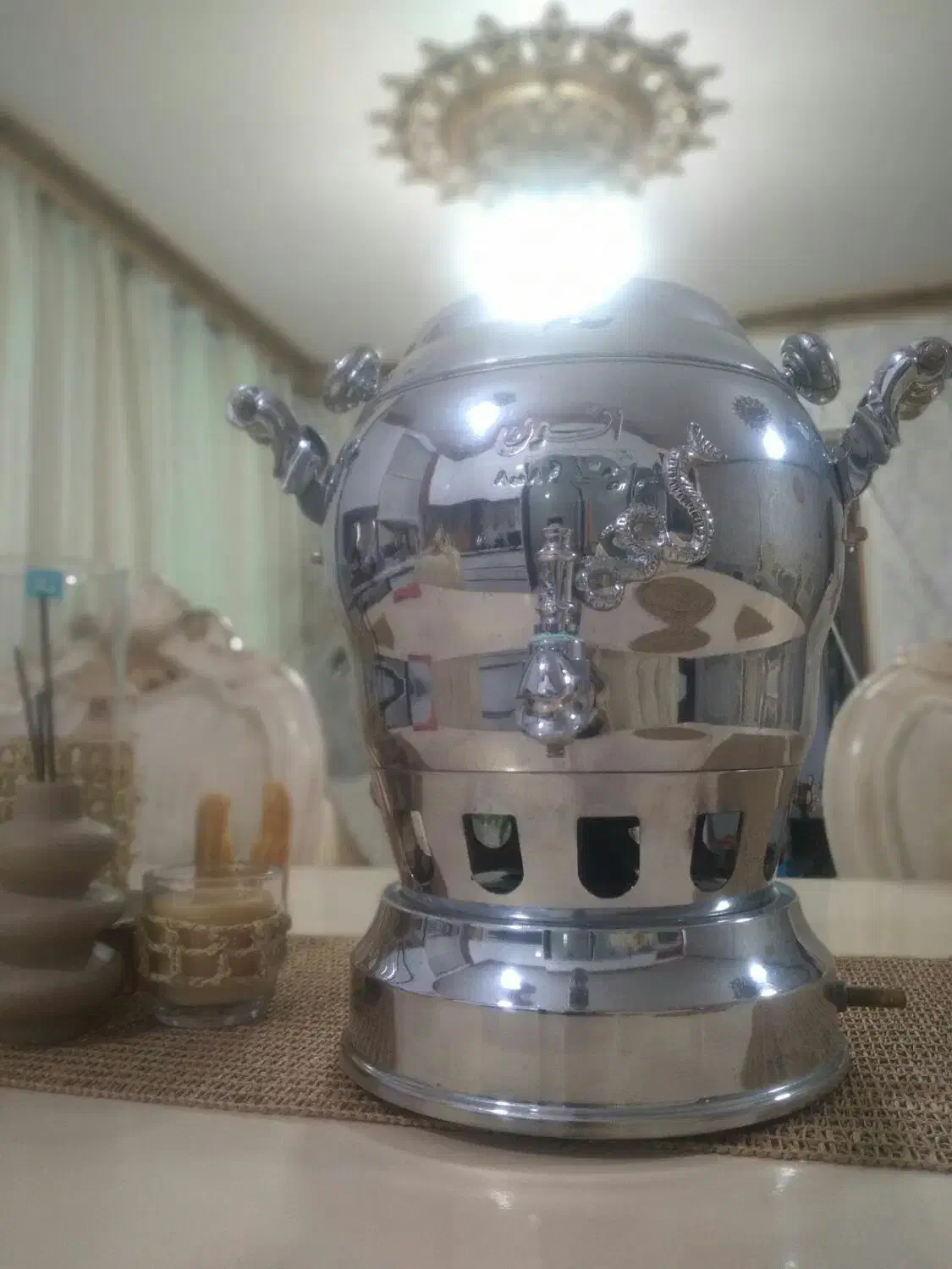 سماور جدید مناسب جهیزیه|سماور، چای‌ساز، قهوه‌ساز|قرچک, باقرآباد|دیوار