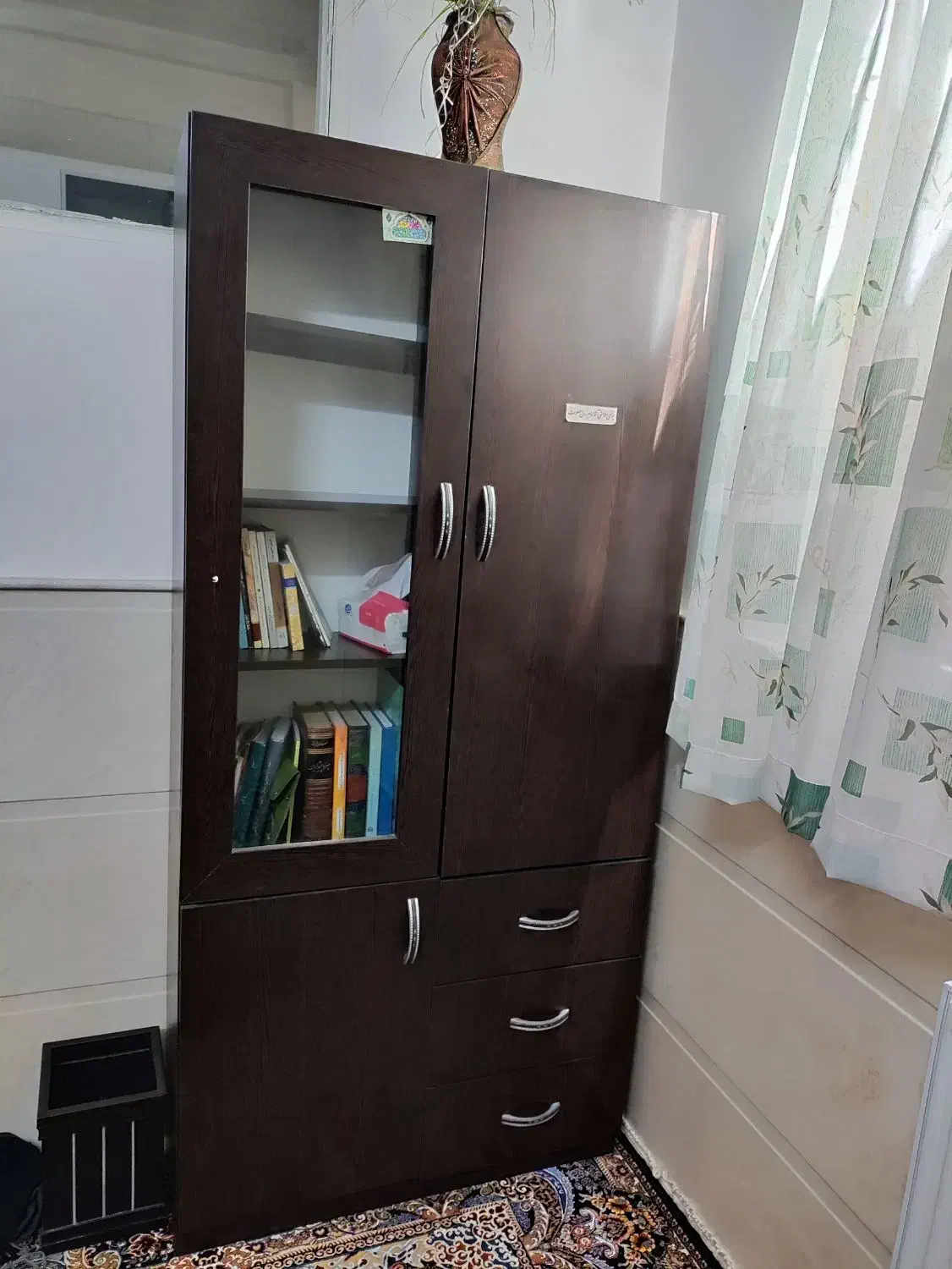 کتابخانه کمدی|کتابخانه، شلف، قفسه‌های دیواری|قم, سعادتی|دیوار