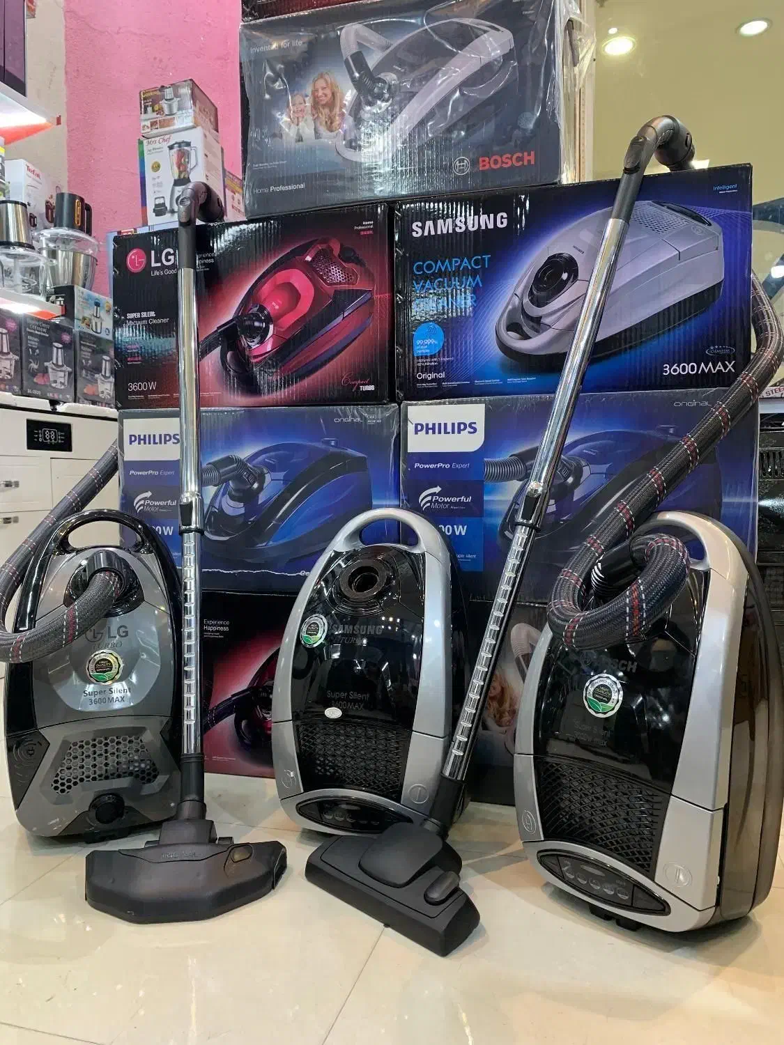 جاروبرقی پرقدرت سامسونگ کم صدا|جاروبرقی، جارو شارژی، بخارشو|پرند, فاز ۴|دیوار