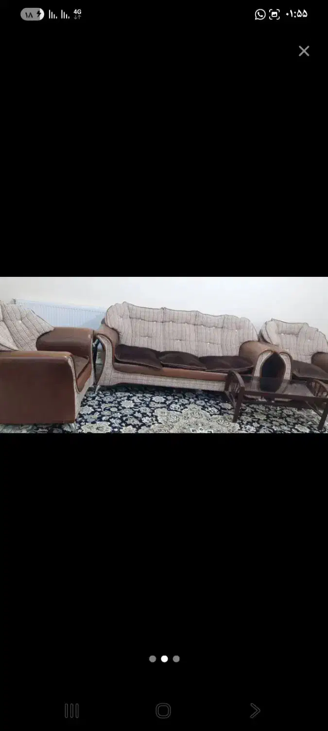 مبل هفت نفره قهوه ای|مبلمان خانگی و میز عسلی|مشهد, امیریه|دیوار