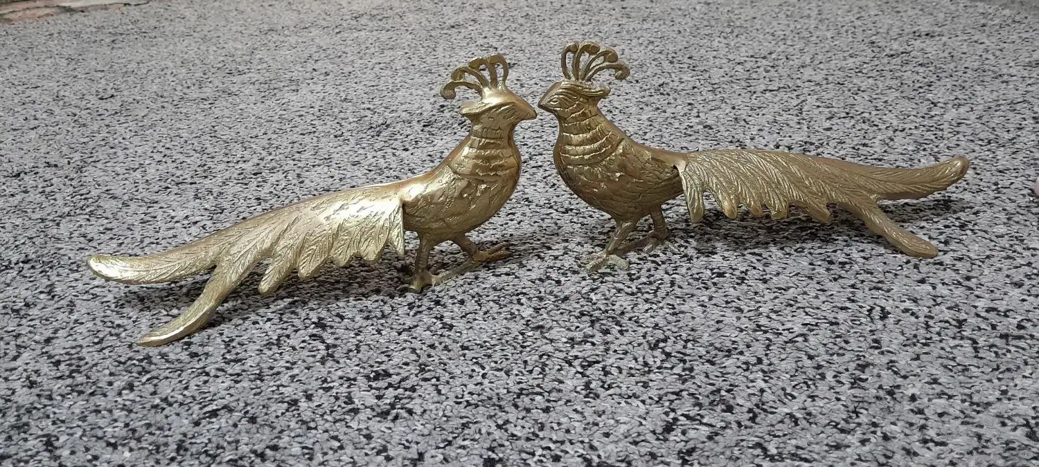 مجسمه طاووس برنجه|مجسمه، تندیس، ماکت|قرچک, باقرآباد|دیوار