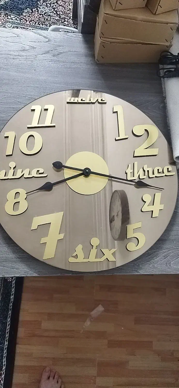 ساعت اینه ای|ساعت دیواری و تزئینی|مشهد, فتح المبین|دیوار