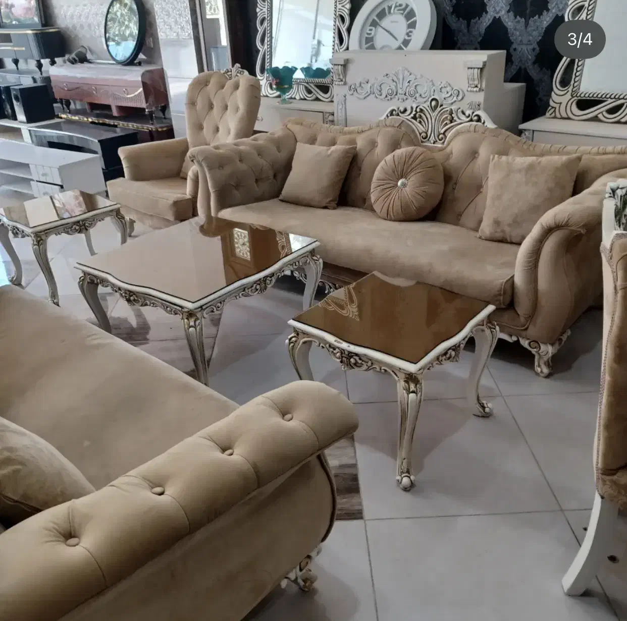 سرویس مبل هشت نفره ونهارخوری|مبلمان خانگی و میز عسلی|بانه, |دیوار