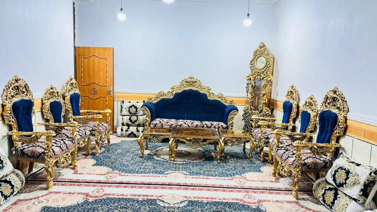 مبل سلطنتی تمام چوب در حد نو|مبلمان خانگی و میز عسلی|دهدشت, |دیوار