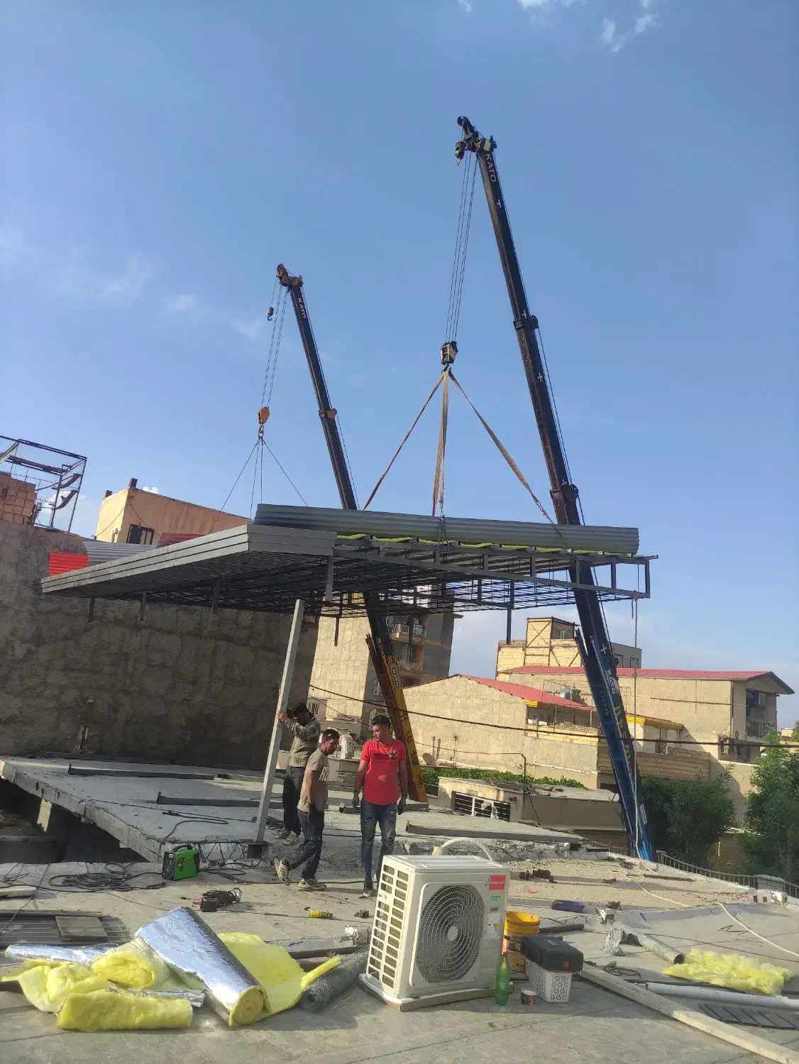 اجرا اسکلت فلزی و شیروانی و ورق عرشه فولادی|خدمات پیشه و مهارت|ماهدشت, |دیوار