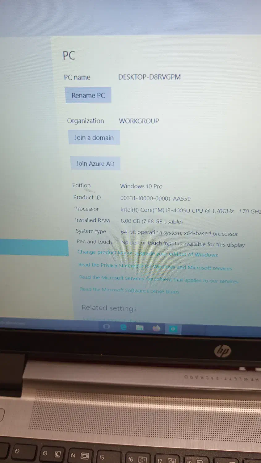 لپ تاپ hp|رایانه همراه|مانه, |دیوار