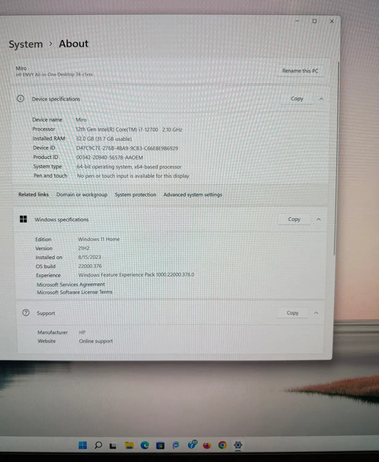 کامپوتر همه کاره ال این وان all in one|رایانه رومیزی|تهران, نیلوفر|دیوار