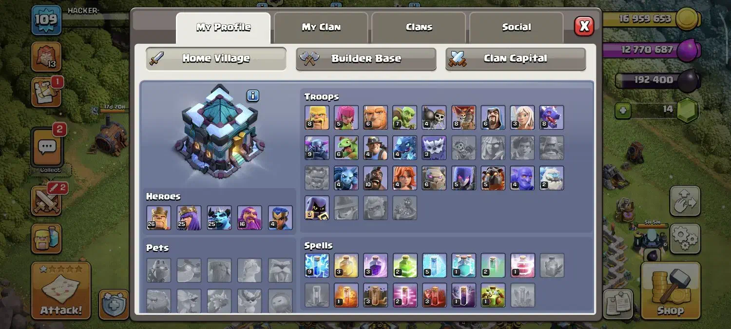 کلش آف کلنز تان‌هان 13|کنسول، بازی ویدئویی و آنلاین|مشهد, جاهد شهر|دیوار