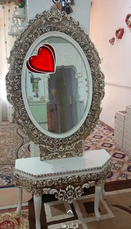 آینه کنسول|بوفه، ویترین، کنسول|پلدختر, |دیوار