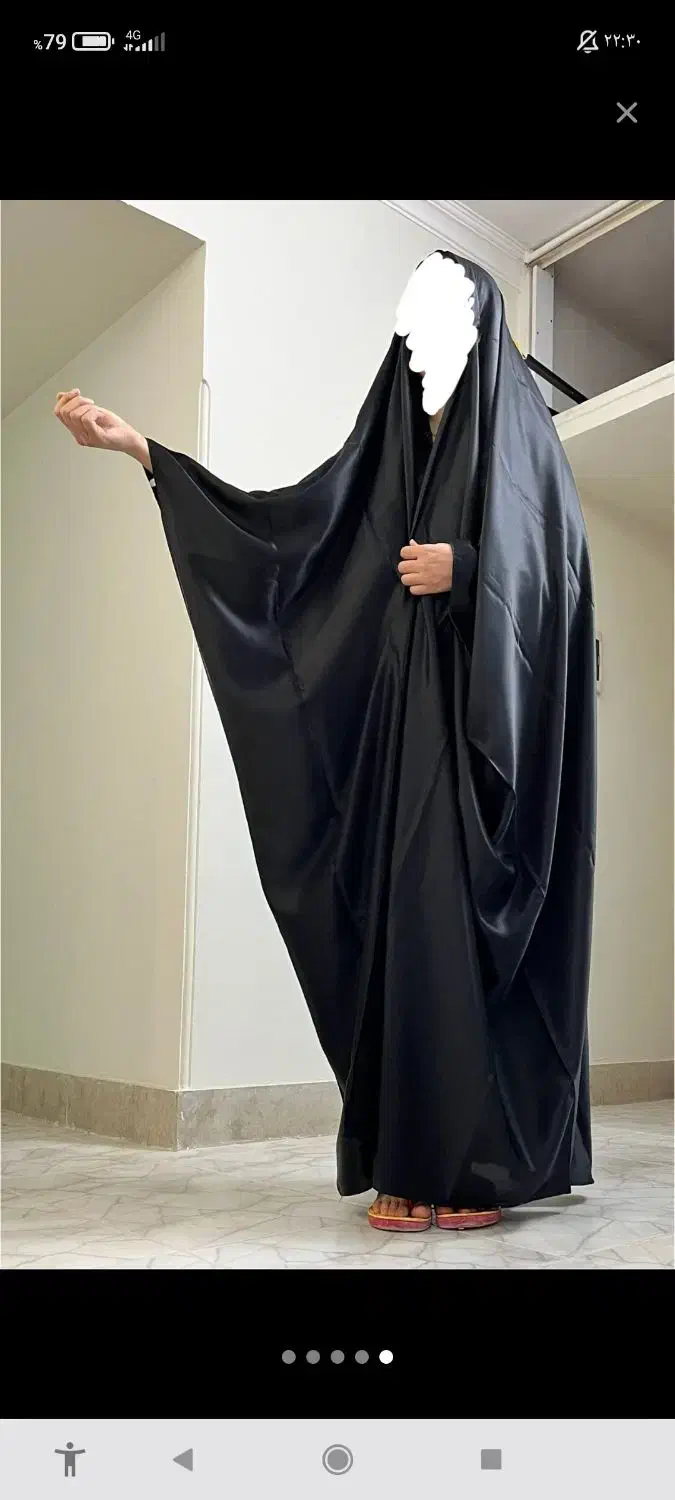 چادر ساتن عربی یا جده قد ۱۶۵و۱۷۰چندتایی نو|لباس|تبریز, |دیوار