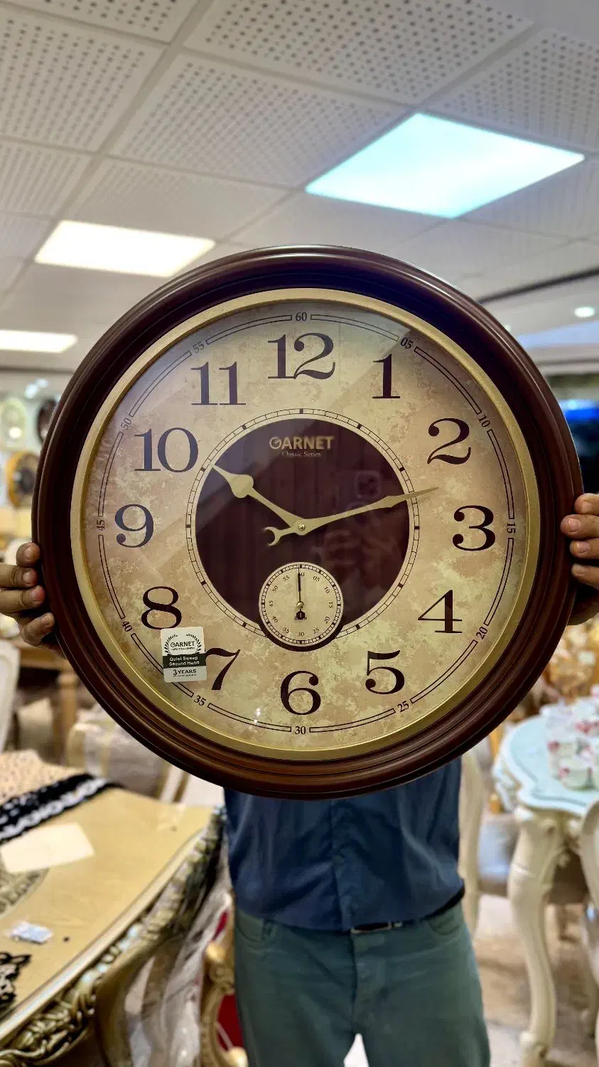 ساعت دیواری طرح چوب گارنت|ساعت دیواری و تزئینی|رشت, دیلمان|دیوار