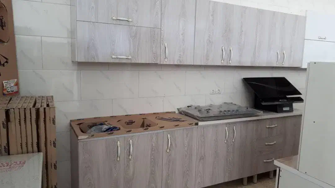 کابینت آشپزخانه/تمام چوب/ضدآب با روکش کره ای|مصالح و تجهیزات ساختمان|فامنین, |دیوار