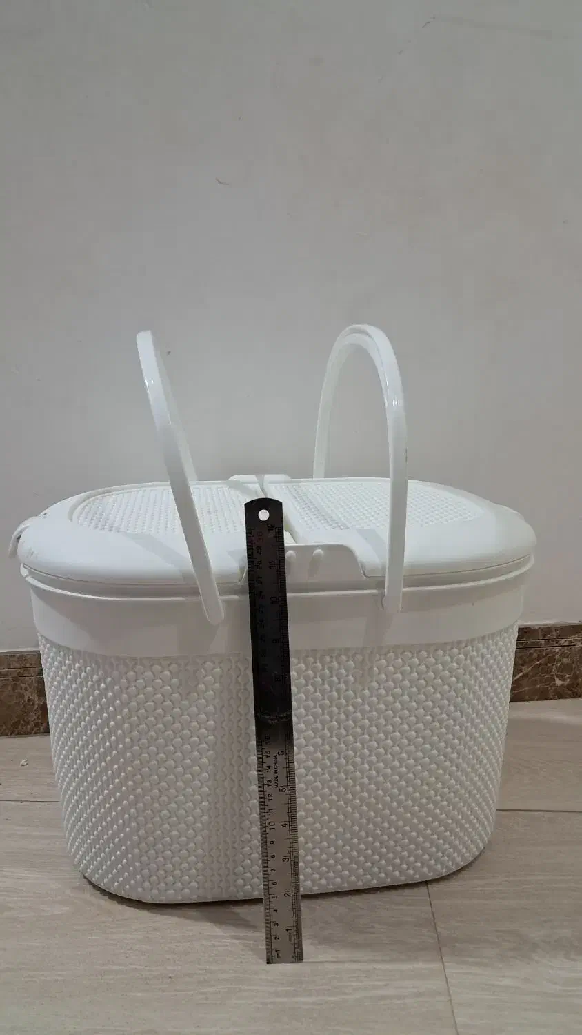 سبد پیک نصیر پلاستیکی و حصیری پارچه ای|ظروف نگهدارنده، پلاستیکی، یک‌بارمصرف|ساری, |دیوار