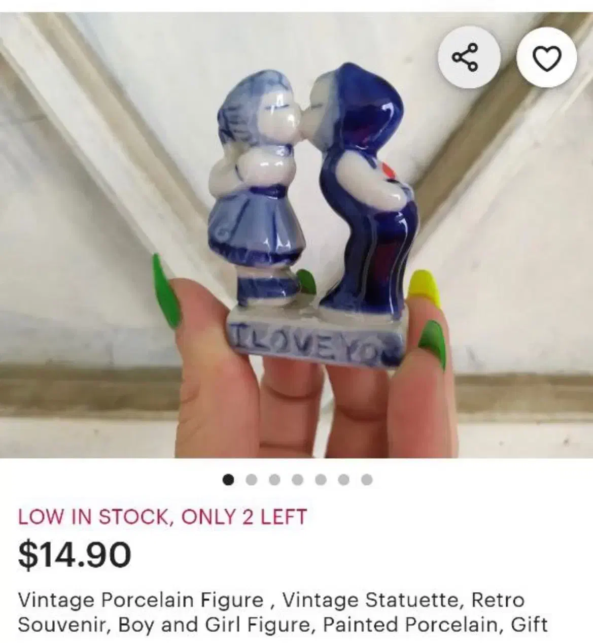 مجسمه چینی انتیک و قدیمی قلم ابی|کلکسیون اشیاء عتیقه|تهران, بهار|دیوار