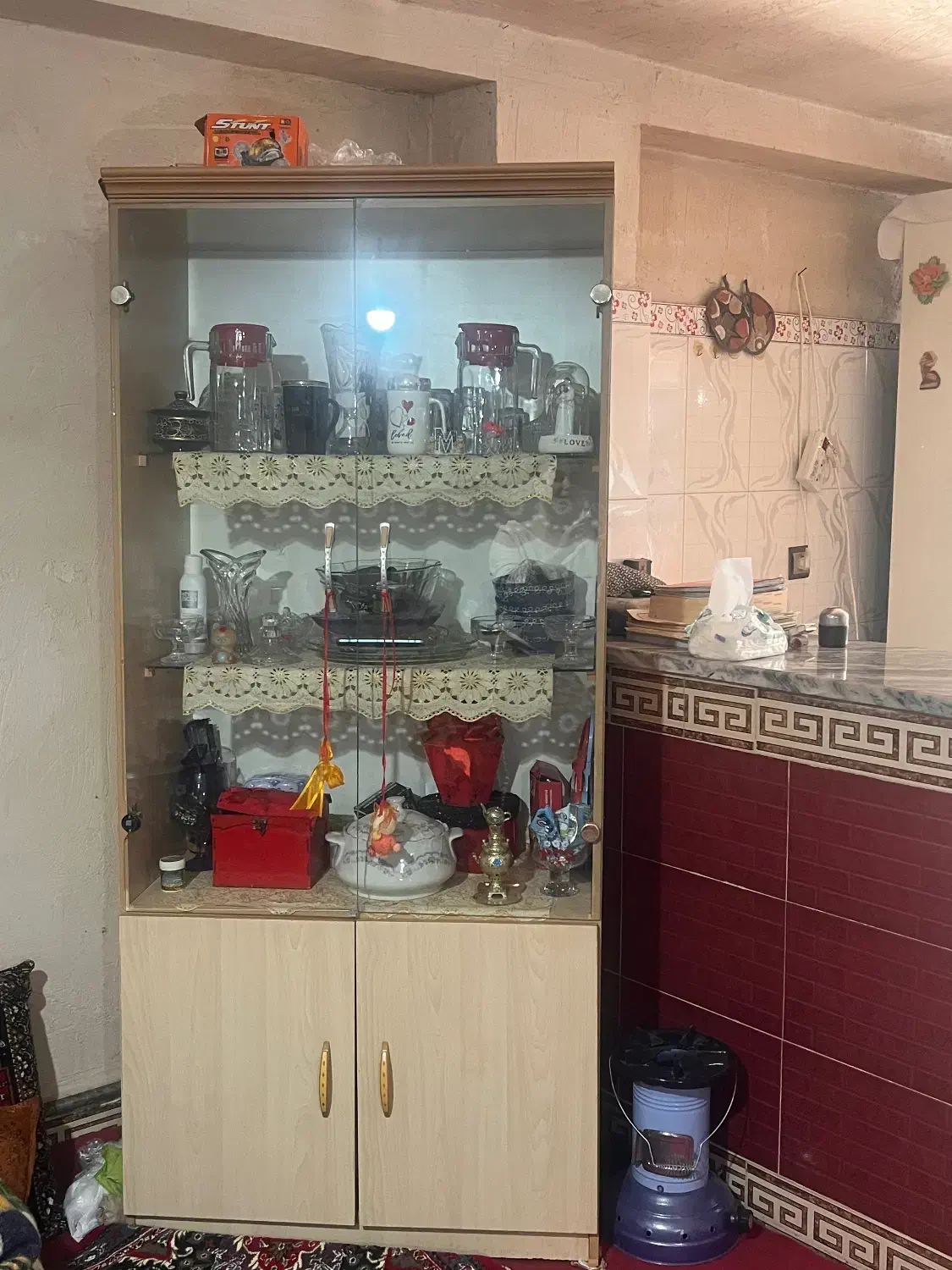 بوفه کارکرده|بوفه، ویترین، کنسول|شاهین دژ, |دیوار