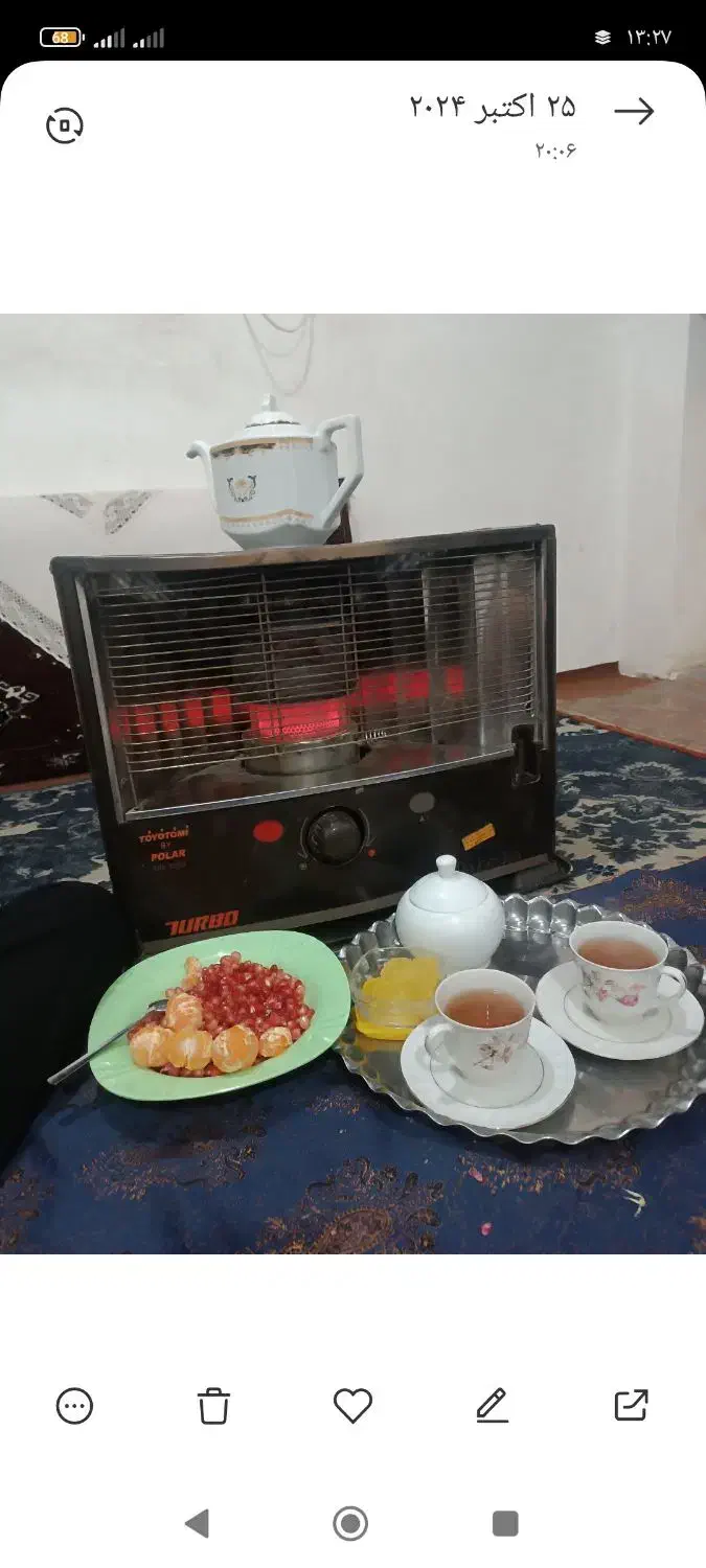 بخاری نفتی|بخاری، هیتر، شومینه|آق قلا, |دیوار